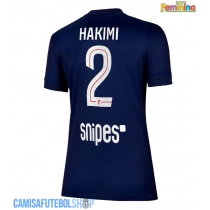 Camisa de time de futebol Paris Saint-Germain Achraf Hakimi #2 Replicas 1º Equipamento Feminina 2025-26 Manga Curta